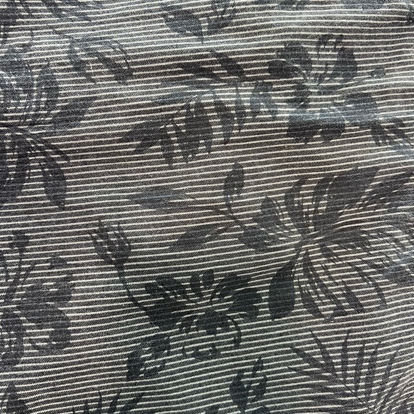 Siberian Men’s Floral Print Casual Shorts Gray Striped Size 46 - Picture 4 of 7